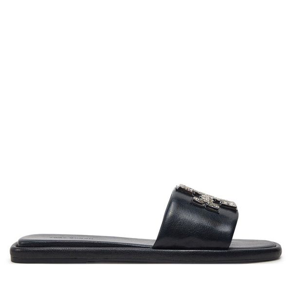 Klapki Tory Burch. Czarne klapki damskie Tory Burch, bez wzorów, sportowe, bez obcasa, bez zapięcia. Za 859.99 zł.
