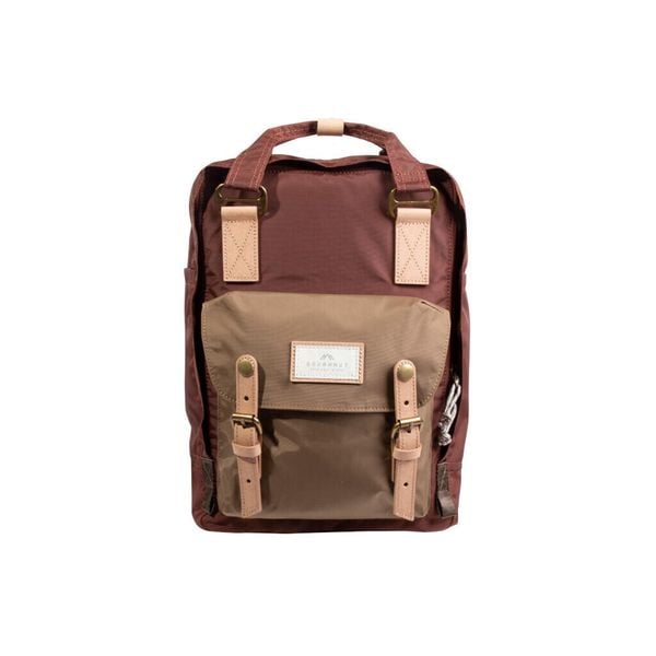 Plecak miejski Doughnut Macaroon Jungle Series - maroon/khaki. Czerwone plecaki męskie Doughnut, bez wzorów, z materiału, eleganckie. Za 402.40 zł.