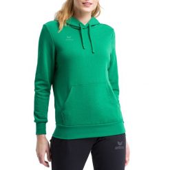 Damska bluza z kapturem Erima Basic. Zielone bluzy damskie Erima, l, bez wzorów, z bawełny, sportowe, bez ramiączek, z kapturem. W wyprzedaży za 142.00 zł.