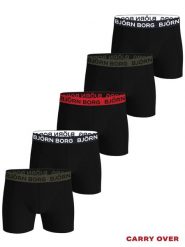 Bjorn_borg COTTON STRETCH BOXER 5p - elastyczne bokserki bawełniane – MULTIPACK. Bokserki męskie Björn Borg, bez wzorów, z bawełny. Za 346.00 zł.