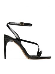 Eva Minge Sandały EO-TORI-LT2035-6 Czarny. Czarne sandały damskie Eva Minge, bez wzorów, ze skóry, bez obcasa, bez zapięcia. Za 429.99 zł.