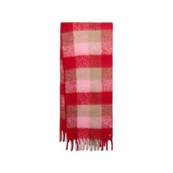 Szalik damski Superdry Essential. Czerwone szaliki damskie Superdry, na zimę, z aplikacjami. Za 197.15 zł.