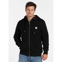Bluza męska Pitbull rozpinana z kapturem Small Logo. Czarne bluzy męskie PITBULL, m, bez wzorów, sportowe, bez ramiączek, z kapturem. Za 269.00 zł.