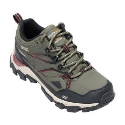 Damskie buty trekkingowe Regatta Holcombe III. Zielone obuwie trekkingowe damskie Regatta, z nubiku, bez zapięcia. Za 329.50 zł.
