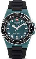 Zegarek Swiss Military Hanowa Męski zielona tarcza 45 mm (SMWGN0001185). Zielone zegarki męskie Swiss Military Hanowa, bez wzorów. Za 778.99 zł.