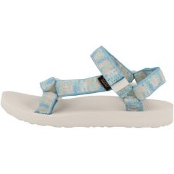 Buty do chodzenia damskie Teva Original Universal. Niebieskie obuwie trekkingowe damskie Teva, z materiału, bez zapięcia. Za 429.00 zł.
