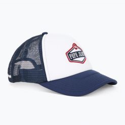 Czapka z daszkiem Pepe Jeans Malton Cap. Niebieskie czapki damskie Pepe Jeans, bez wzorów, z jeansu. Za 119.99 zł.