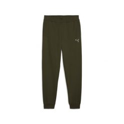 Męskie spodnie dresowe Better Essentials PUMA Dark Olive Green. Zielone spodnie sportowe męskie Puma, m, bez wzorów, z dresówki, na fitness i siłownię. Za 259.99 zł.