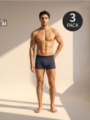 Bawełniane bokserki z motywem paisley 3 pack - wielobarwny. Bokserki męskie Sinsay, bez wzorów, z bawełny. Za 29.99 zł.