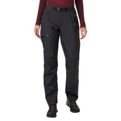 Spodnie damskie Helly Hansen vergals 3l shell. Czarne spodnie sportowe damskie Helly Hansen, bez wzorów, sportowe, trekkingowe. W wyprzedaży za 572.50 zł.