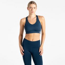 Biustonosz sportowy damski React. Brązowe bielizna sportowa damska Dare 2B, bez wzorów. W wyprzedaży za 99.99 zł.