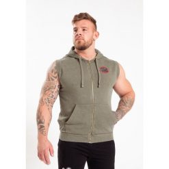Silverdale Bluza z kapturem bez rękawów - zielony. Zielone bluzy męskie GORILLA WEAR, m, bez wzorów, z kapturem, na fitness i siłownię. Za 297.00 zł.