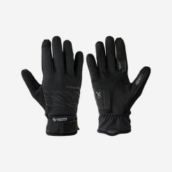 Rękawiczki na rower Windstopper® Gore-Tex Labs ciepłe. Brązowe rękawiczki damskie Shimano, bez wzorów, z gore-texu. Za 199.99 zł.