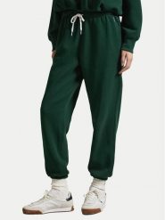 Polo Ralph Lauren Spodnie dresowe 211971700005 Zielony Tapered Fit. Zielone spodnie dresowe damskie Polo Ralph Lauren, bez wzorów, z bawełny. Za 699.99 zł.