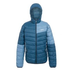 Kurtka Ocieplana Męska Blok Kolorystyczny Hillpack II. Niebieskie kurtki męskie Regatta, m, bez wzorów, z puchu, sportowe, bez kaptura. Za 111.99 zł.