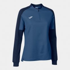 Bluza do piłki nożnej damska Joma Eco Championship. Niebieskie bluzy damskie Joma, xl, bez wzorów, bez ramiączek, bez kaptura. Za 152.05 zł.