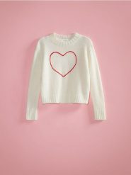 Sweter z domieszką moheru - złamana biel. Swetry nierozpinane damskie Reserved, l, bez wzorów, z dzianiny, bez kołnierzyka, bez ramiączek. W wyprzedaży za 129.99 zł.