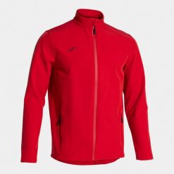 Kurtka wodoodporna Joma Basilea II. Czerwone kurtki sportowe męskie Joma, l, bez wzorów, z materiału, bez kaptura, na fitness i siłownię. Za 347.00 zł.