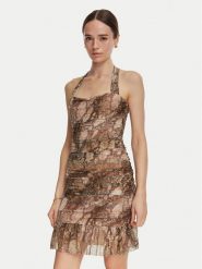 Guess Sukienka letnia W6YK64 K4597 Zielony Regular Fit. Zielone sukienki damskie Guess, na lato, l, z aplikacjami, z syntetyku, bez kołnierzyka, bez ramiączek. Za 614.99 zł.