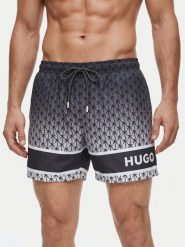 HUGO Szorty kąpielowe Palms 50561097 Szary Regular Fit. Szare kąpielówki męskie Hugo, m, bez wzorów, z syntetyku. Za 339.99 zł.