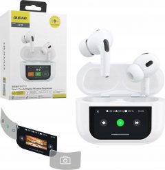 Słuchawki Dudao Słuchawki U19 douszne TWS bezprzewodowe Bluetooth 5.3 z wyświetlaczem LED - białe. Białe słuchawki bezprzewodowe Dudao. Za 63.50 zł.