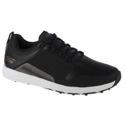 Buty do golfa męskie, Skechers Go Golf Elite 4 - Victory. Czarne swetry męskie Skechers, m, bez wzorów, z materiału, sportowe, bez kołnierzyka, bez ramiączek. Za 389.00 zł.