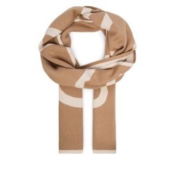 Szalik Calvin Klein. Brązowe szaliki damskie Calvin Klein, bez wzorów. Za 329.99 zł.
