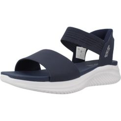 Sandały SKECHERS SLIP INS - SUMMERVILLE Niebieski. Niebieskie sandały damskie Skechers, bez wzorów, z syntetyku, bez obcasa, bez zapięcia. Za 296.99 zł.