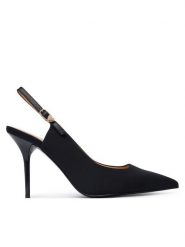 LOVE MOSCHINO Szpilki JA10149G1PIM400A Czarny. Czarne szpilki damskie Love Moschino, bez wzorów, ze skóry, bez obcasa, na szpilce, bez zapięcia. Za 919.99 zł.