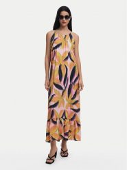 Desigual Sukienka letnia Limoges 25SWVW12 Kolorowy Regular Fit. Sukienki damskie Desigual, na lato, xs, bez wzorów, z syntetyku, bez kołnierzyka, bez ramiączek. Za 319.99 zł.