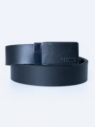 Pasek męski skórzany z zabudowaną klamrą z logo BIG STAR czarny 2317 906. Czarne paski męskie BIG STAR, z materiału, eleganckie. Za 159.99 zł.