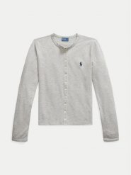 Polo Ralph Lauren Kardigan 211941175001 Szary Slim Fit. Szare kardigany damskie Polo Ralph Lauren, xxl, bez wzorów, z bawełny, bez kołnierzyka. Za 399.99 zł.