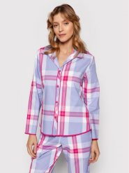 Cyberjammies Koszulka piżamowa Carrie 9057 Fioletowy Regular Fit. Fioletowe koszule nocne damskie Cyberjammies, bez wzorów, z bawełny, bez ramiączek. Za 179.99 zł.