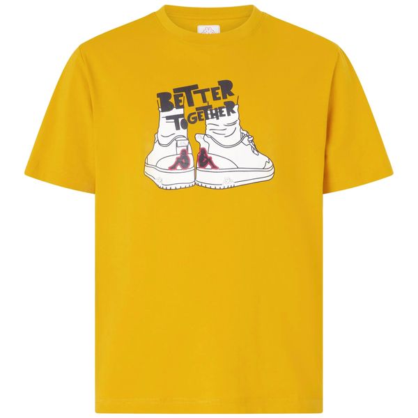 Koszulka Kappa Glabu Tbar. Żółte koszulki sportowe męskie Kappa, m, bez wzorów, bez ramiączek. Za 149.00 zł.