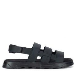 Sandały Badura. Czarne sandały męskie Badura, bez wzorów, bez zapięcia. Za 160.99 zł.