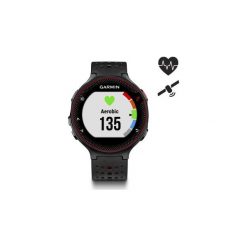 Zegarek GPS z kardio Forerunner 235 HRM. Czarne zegarki męskie Garmin, bez wzorów. Za 749.99 zł.