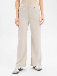 Levi's Dżinsy - Szeroka nogawka w prążki Kobiety Bawełna beżowy, 30-32. Brązowe jeansy damskie Levi's®, bez wzorów, z bawełny. Za 329.95 zł.