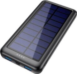 Powerbank Aiko Panel solarny 26800mAh Czarny. Czarne powerbanki Aiko. Za 184.99 zł.