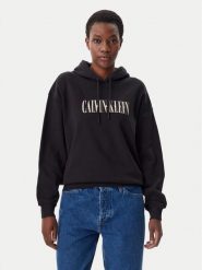 Calvin Klein Jeans Bluza Varsity J20J225579 Czarny Regular Fit. Czarne bluzy damskie Calvin Klein Jeans, l, bez wzorów, z bawełny, bez ramiączek, bez kaptura. Za 239.99 zł.
