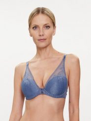 Passionata Biustonosz z fiszbiną Maddie P47H20 Niebieski. Niebieskie biustonosze Passionata, bez wzorów, z syntetyku. W wyprzedaży za 149.99 zł.