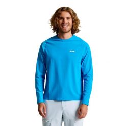 T-Shirt Slam Od Tech Ls Dorośli. Niebieskie piżamy męskie SLAM, s, bez wzorów, z lycry, bez kołnierzyka, bez ramiączek, długie. Za 448.99 zł.