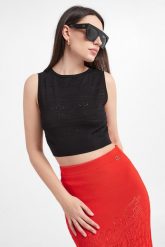 Top damski TWINSET. Topy damskie Twinset Milano, bez wzorów, bez kołnierzyka, bez ramiączek. W wyprzedaży za 476.47 zł.
