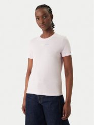 Tommy Jeans T-Shirt DW0DW22277 Różowy Regular Fit. Czerwone t-shirty damskie Tommy Jeans, l, bez wzorów, z bawełny, bez kołnierzyka, bez ramiączek. Za 129.99 zł.