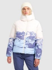 4F Kurtka narciarska membrana 5000 damska - multikolor XL. Niebieskie kurtki sportowe damskie 4F, na zimę, xl, bez wzorów, bez ramiączek, bez kaptura, narciarskie. Za 499.99 zł.