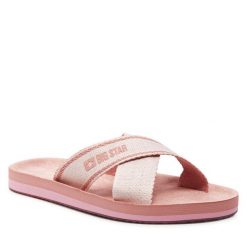 Klapki Big Star Shoes. Czerwone klapki damskie BIG STAR SHOES, bez wzorów, retro, bez obcasa, bez zapięcia. Za 119.99 zł.