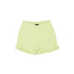 Szorty z bawełna na co dzień na siłownię. Zielone szorty damskie LEONE 1947 APPAREL, bez wzorów, z bawełny, sportowe. W wyprzedaży za 82.10 zł.