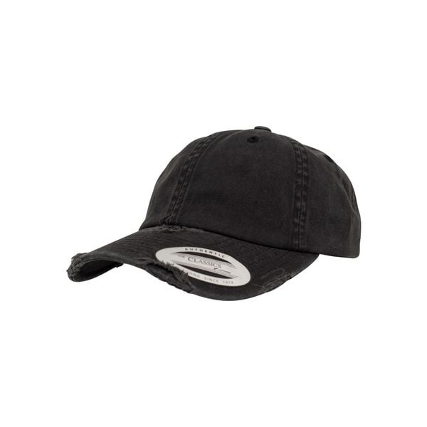 Czapka Flexfit low profile detroyed. Czarne czapki damskie FLEXFIT, bez wzorów, z bawełny. Za 84.35 zł.