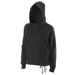 Bluza tenisowa damska Wilson Script Eco Cotton Hoody. Czarne bluzy damskie Wilson, xs, bez wzorów, sportowe, bez ramiączek, bez kaptura. Za 260.00 zł.