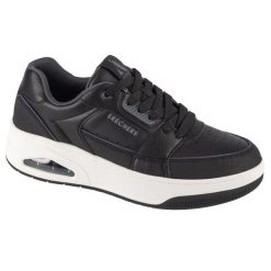 Buty sportowe Sneakersy męskie, Uno Court - Low-Post. Czarne buty sportowe męskie Skechers, bez wzorów, z materiału, bez zapięcia, trekkingowe. Za 299.99 zł.