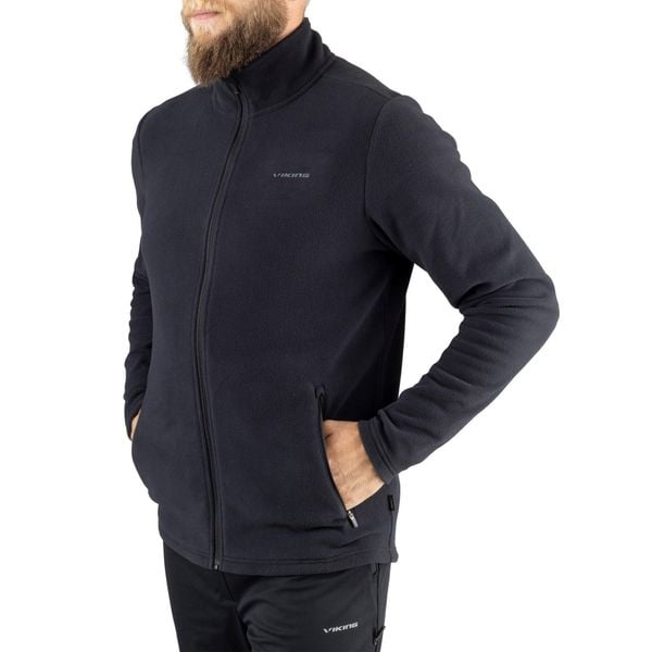 Bluza męska polarowa Viking Tesero Man. Czarne bluzy sportowe męskie Viking, m, bez wzorów, z polaru, bez kaptura, trekkingowe. Za 211.00 zł.